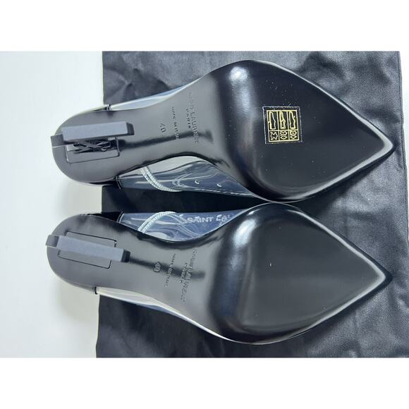 YSL Yves Saint Laurent Opyum Pumps Pointy Toe Shoes Size EU 40 - Picture 10 of 11